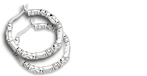 Cubic Zirconia Hoop Earrings
