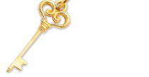 14kt Gold Key Pendants