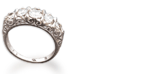 Moissanite Anniversary Rings