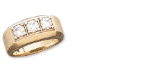 Moissanite Men's Rings