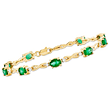 Gold Emerald Bracelets