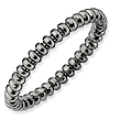 Black Plated Stackable Expressions Rings
