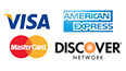 Accepted Credit Cards: Visa, Mastercard, American Express, Discover