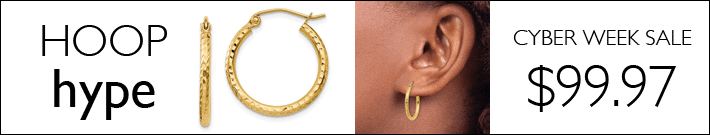 Hoop Hype Yellow Gold Hoop Earrings $99