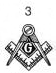 3 Square & Compass - Blue Lodge 3rd Degree