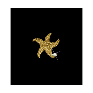14KT Gold Starfish Pendant with Diamond
