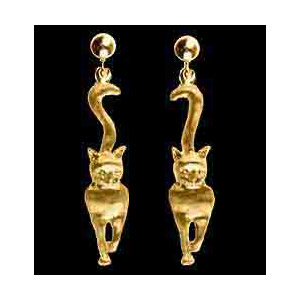 14KT Gold Cat Walk Earrings