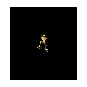 14KT Gold Frog Wiggle Earrings