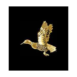 14KT Gold Duck Pendant