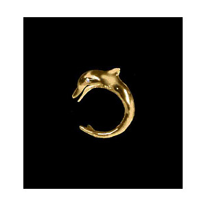 14KT Gold Dolphin Ring