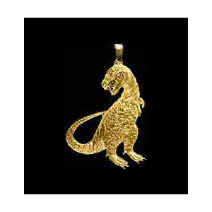 14KT Gold Dinosaur Pendant