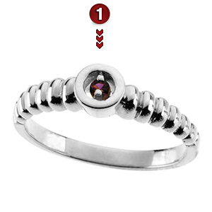 Family Coil Sterling Silver Mother's Ring