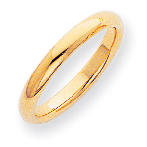 3mm Comfort-Fit Band - 10k Yellow Gold