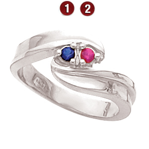 Embracing Arms Sterling Silver Mother's Ring