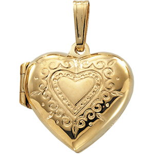 11/16in Heart Locket - Clearance