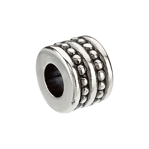 Sterling Silver Kera Two Row Grain Bead