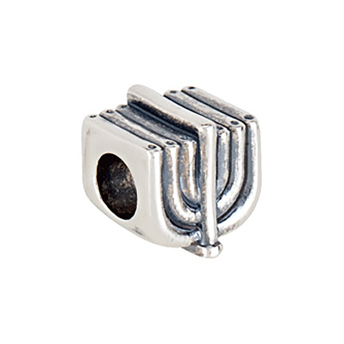 Sterling Silver Kera Menorah Slider Bead