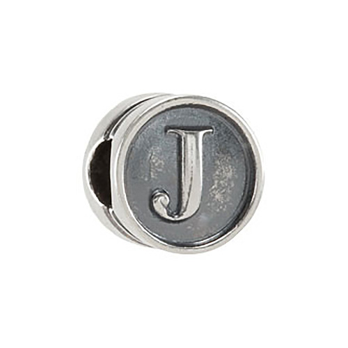 Kera Alphabet J Cylinder Bead