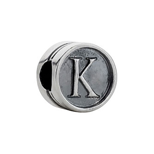 Kera Alphabet K Cylinder Bead