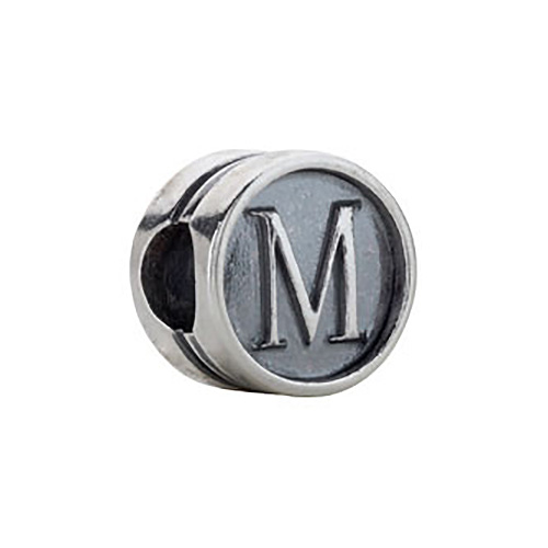 Kera Alphabet M Cylinder Bead