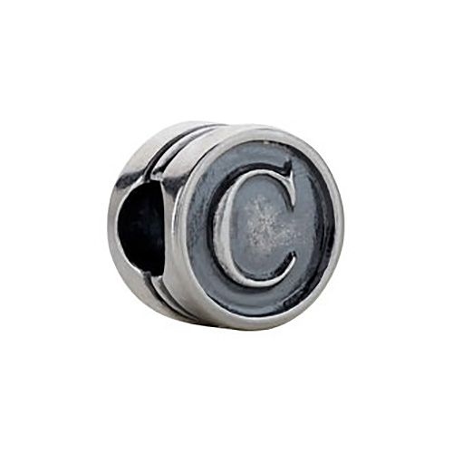 Kera Alphabet C Cylinder Bead