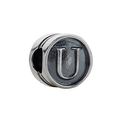 Kera Alphabet U Cylinder Bead