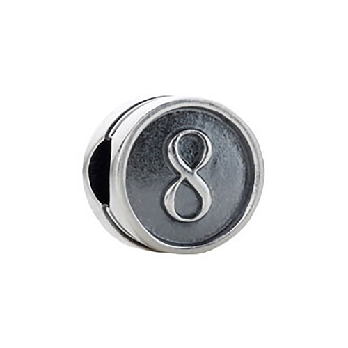 Kera Numeral 8 Cylinder Bead