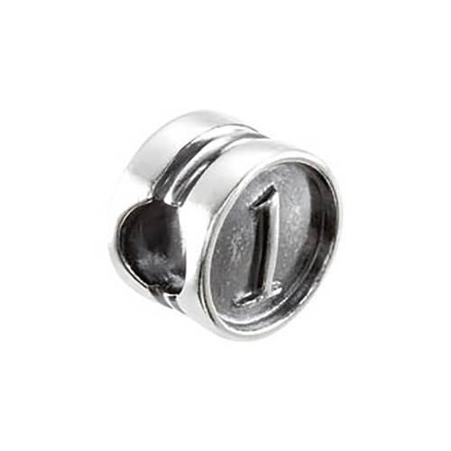 Kera Numeral 1 Cylinder Bead