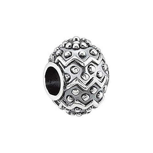 Sterling Silver Kera Easter Egg Bead