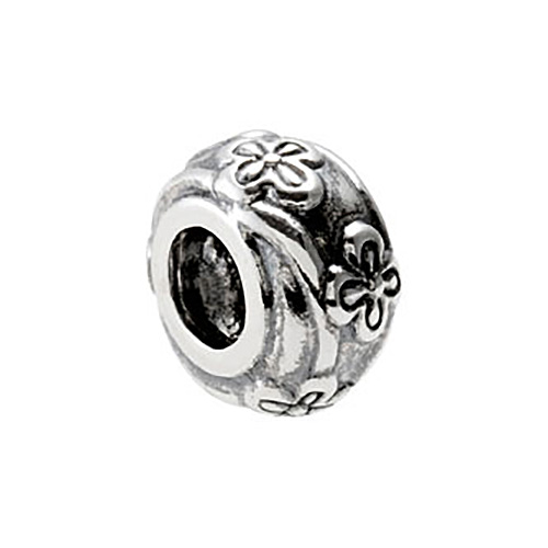 Sterling Silver Kera Floral Inspired Bead