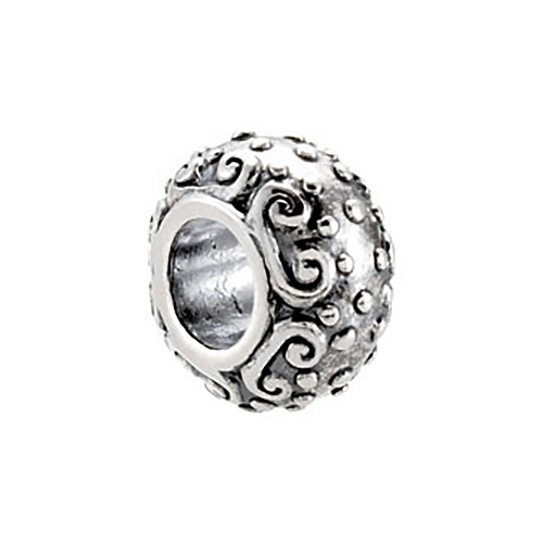 Sterling Silver Kera Decorative Beaded Bead