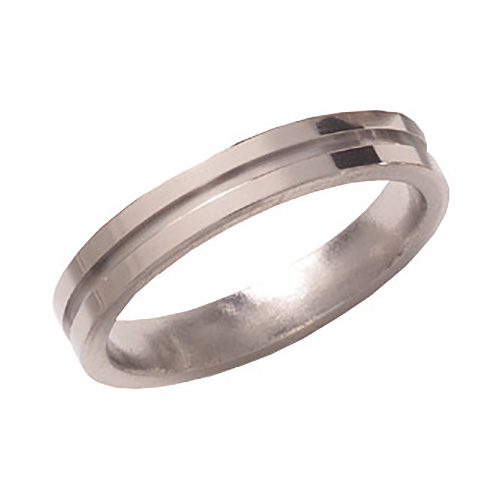 4mm Titanium Band with Groove
