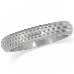 6mm Titanium Band with Grooves