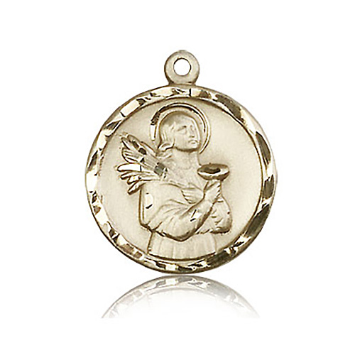 14kt Yellow Gold 7/8in St Lucy Pendant
