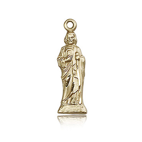 14kt Yellow Gold 7/8in St Jude Pendant