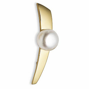 Yellow Gold South Sea Cultured Pearl Brooch