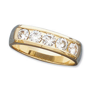 1.25 CT TW Moissanite Men's Ring - Clearance