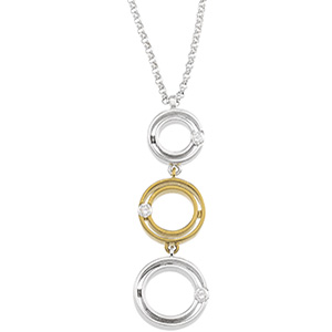 1/8 CT Diamond Circle Necklace - Clearance