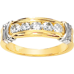 1/2 CT TW Moissanite Anniversary Ring