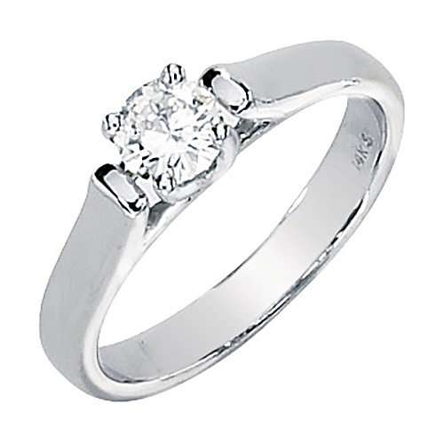 14kt White Gold 1/2 ct Forever Classic Moissanite Ring