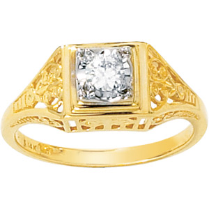 1/6 CT TW Moissanite Ring - Clearance