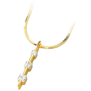 1/2 CT TW Moissanite Necklace - Clearance