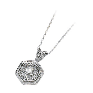 1/10 CT TW Moissanite Pendant