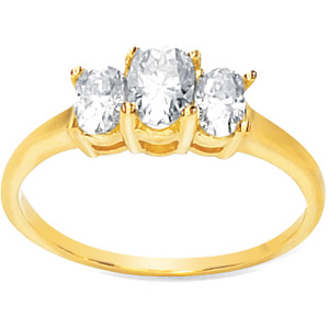 1 1/8 CT TW Moissanite Ring - Clearance