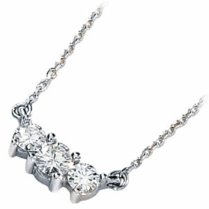 1/2 CT TW Moissanite Necklace