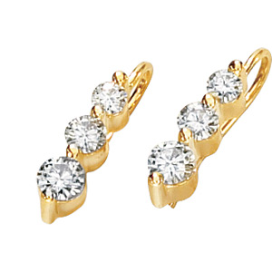 1 CT TW Moissanite Drop Earrings - Clearance