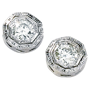 1/3 CT TW Moissanite Earrings