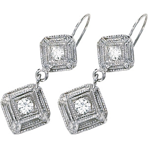 1/3 CT TW Moissanite Earrings - Clearance