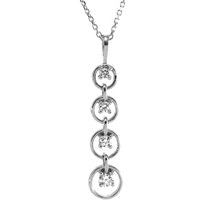 1/4 CT TW Journey Diamond Heart Pendant