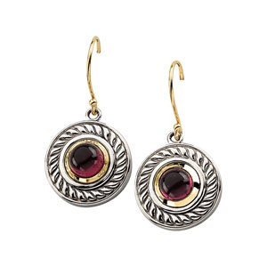 6mm Rhodolite Garnet Earrings